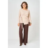 Костюм Орхидея Люкс 1643 Бежевый, Коричневый