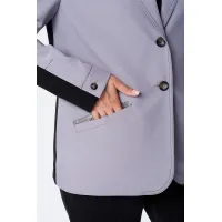 Костюм Vilena fashion 1090 серый-черный