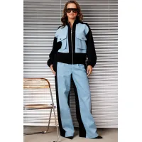 Костюм INVITE 6109 черный с голубым