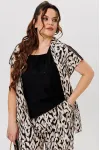 Костюм Michel Chic 1408 бежево-чёрный