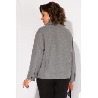 Костюм Лилиана 1482БрПн серый+ черный