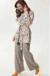Костюм MisLana C946 цветы+серый
