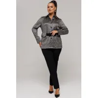 Костюм Галеан Cтиль 827 черный с серыми кольцами