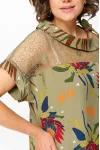Костюм Michel Chic 1426 хаки+цветы