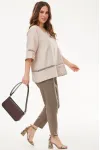 Костюм Mirolia 1179+1255 Бежевый+Ореховый