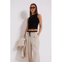 Костюм N.O.W 1577 бежевый в полоску