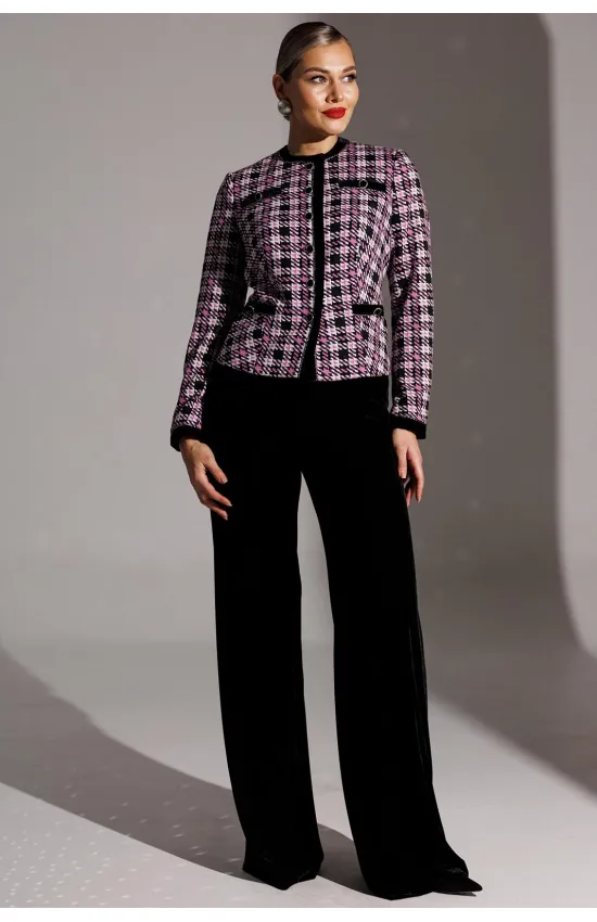 Костюм Мода-Юрс 25-2950 черный+сирень