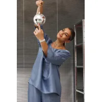 Костюм Anastasia 1228-1 голубой жемчуг