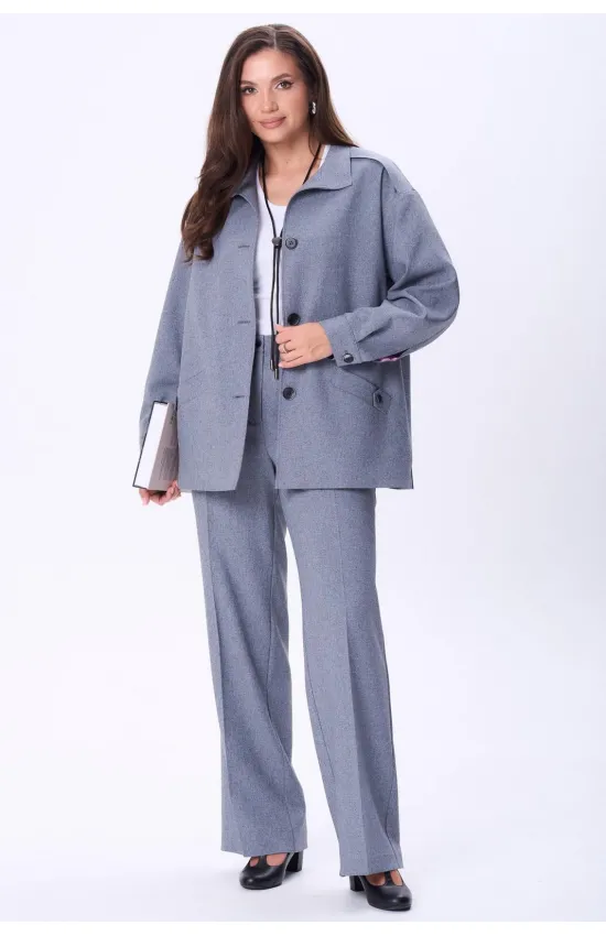 Костюм Vilena fashion 1089 серый