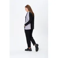 Костюм Vilena fashion 1090 серый-черный