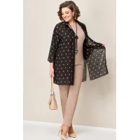 Костюм VOLNA 1327 черно-бежевый