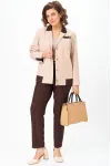 Костюм Vilena fashion 1144 беж+шоколад