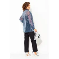 Костюм Лилиана 1496БрПн синий+черный