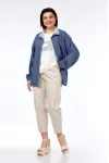 Костюм Lady Style Classic 2968 Голубой с бежевым