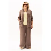 Костюм ALGRANDA 4143 Коричневый,Лимонный