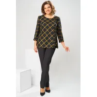 Костюм Romanovich 2-1269 горчица/чёрный