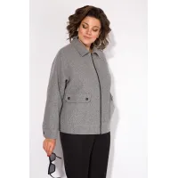 Костюм Лилиана 1482БрПн серый+ черный