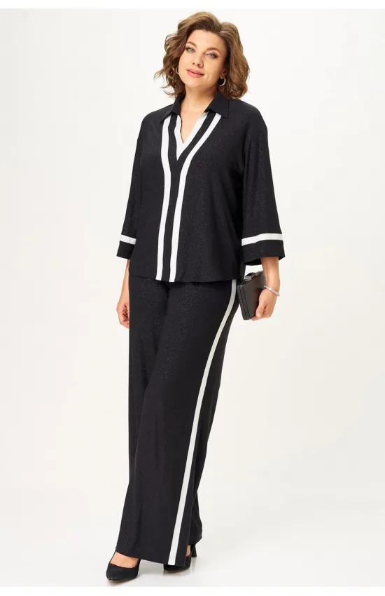 Костюм Svetlana Style 2365 черный блеск.