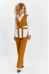 Костюм Euromoda 622 горчичный+белый Костюм Euromoda 622 горчичный+белый