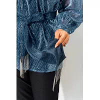 Костюм Лилиана 1496БрПн синий+черный