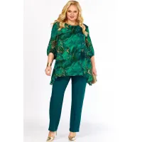 Костюм Элль-стиль 2263-14 изумруд