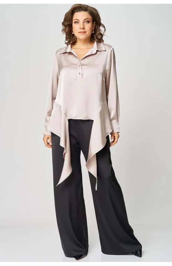 Костюм 2282 черный+жемчуг