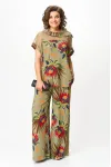 Костюм Michel Chic 1426 хаки+цветы