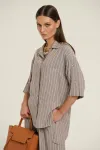 Костюм Deesses 2316 тауп в полоску