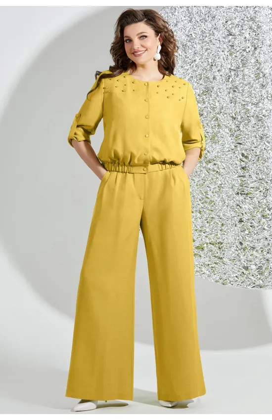 Костюм Mira Fashion 5440-2 горчичный