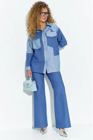 Костюм Euromoda 685 голубой