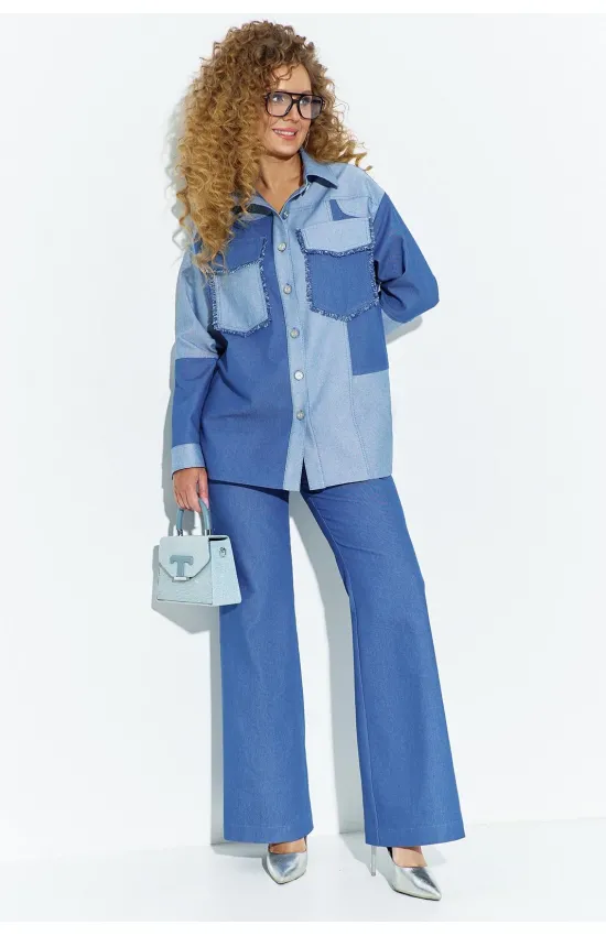 Костюм Euromoda 685 голубой