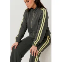 Костюм MisLana 1306 темносерый/лимонный