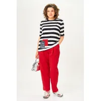 Костюм Michel Chic 1452 красный, полоска