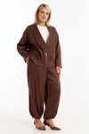 Костюм ALGRANDA 4127-6 Коричневый,Молочный Костюм ALGRANDA 4127-6 Коричневый,Молочный