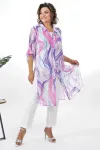 Костюм Alani 2353 белый+ фиолетвые разводы