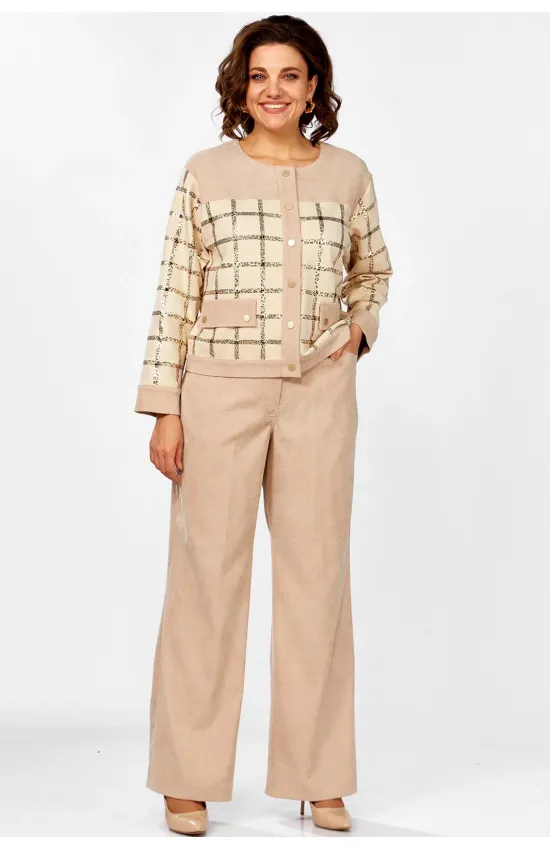 Костюм Mira Fashion 5619 бежевый