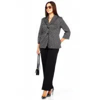 Костюм Taita plus 2523 черно-белый ,черный