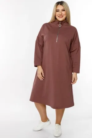 Повседневное женское платье Люкс-1235 капучино