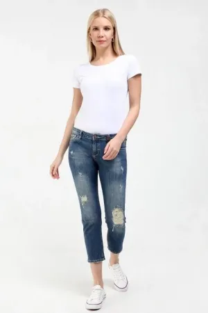Модные женские джинсы 299994 на размер 46/48 F5-153281-Н