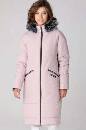 Розовое женское пальто 23406 Dizzy-931919