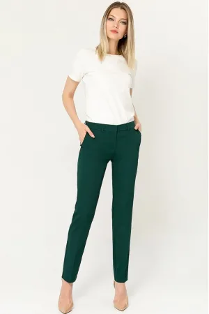 Классические брюки зелёного цвета Priz-70616-1299-53