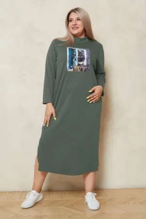 Модное женское платье Люкс-1297 зеленый