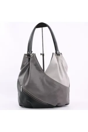 Удобная женская сумка 101 мульти серо-черный Salomea-00018017