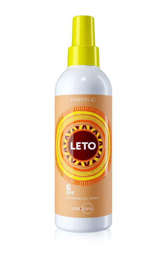 Масло-спрей для загара SPF 6 Leto faberlic-2786