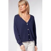 Синий женский кардиган D31.110 Vilatte-966848 Синий женский кардиган D31.110 Vilatte-966848