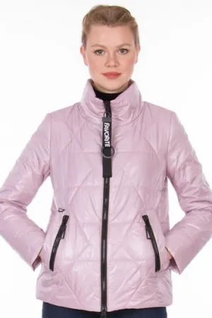 Однотонная женская куртка Дили-Lusskiri 2136 (Пудра 13)