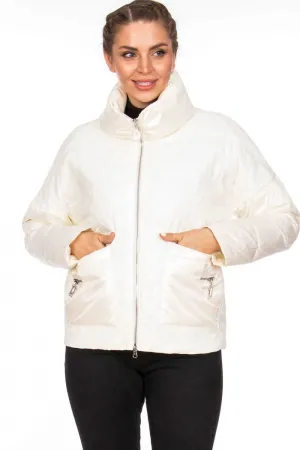 Женская куртка с карманами Дили-Visdeer 935 (Сливочный 25)