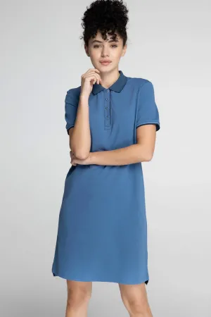 Платье-поло голубое Forward-W13410G-AA241