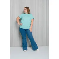 Женская футболка в мятном цвете JБ-НБ453-93