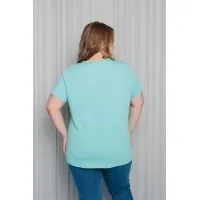 Женская футболка в мятном цвете JБ-НБ453-93
